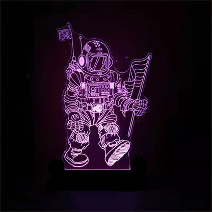 Tuya Smart RGB Colorful Table Lamp LED 3D Night Light