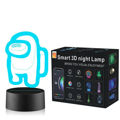 Tuya Smart RGB Colorful Table Lamp LED 3D Night Light